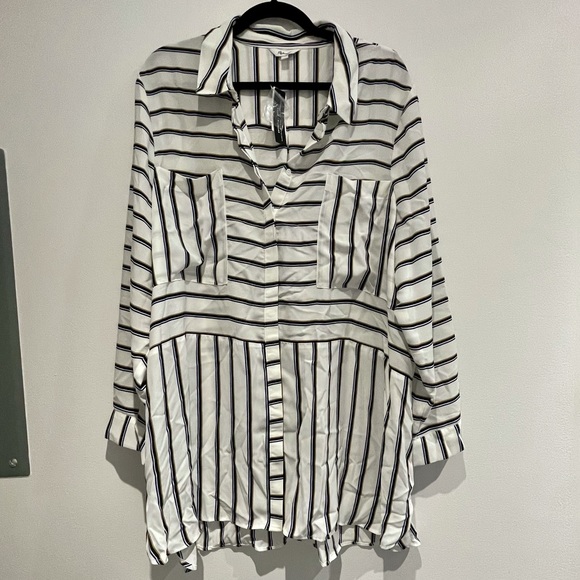 Reitmans Stripped Tunic Blouse - Picture 1 of 3